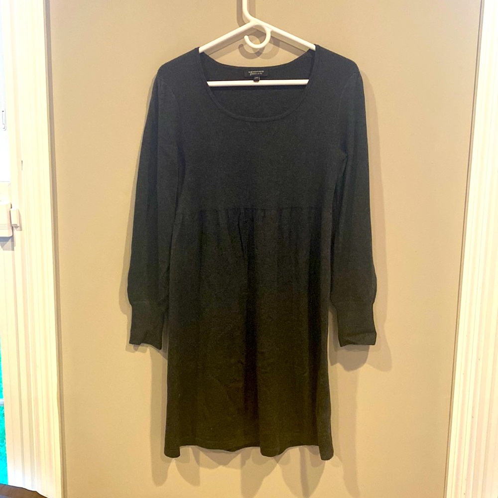 Spense gray sweater dress.  Size - petite medium